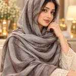 Joshan Textured Check Printed Scarf