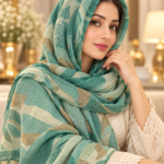 Joshan Abstract Leaf Printed Scarf