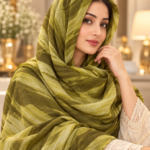 Joshan Tie-Dye Stripe Printed Scarf