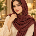 Joshan Dash Stitch Printed Scarf