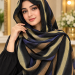 Joshan Brush Stripe Printed Scarf
