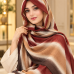 Joshan Brush Stripe Printed Scarf