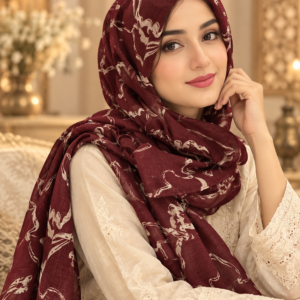 Joshan Sketch Floral Printed Scarf